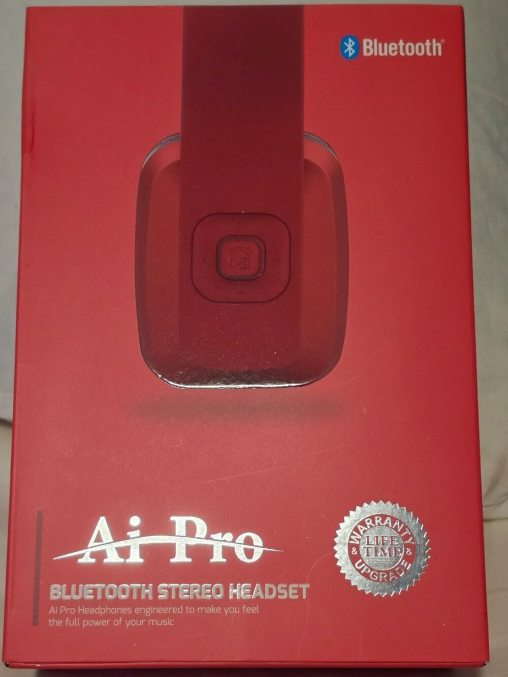 Red Bluetooth Stereo Headset *NIB*